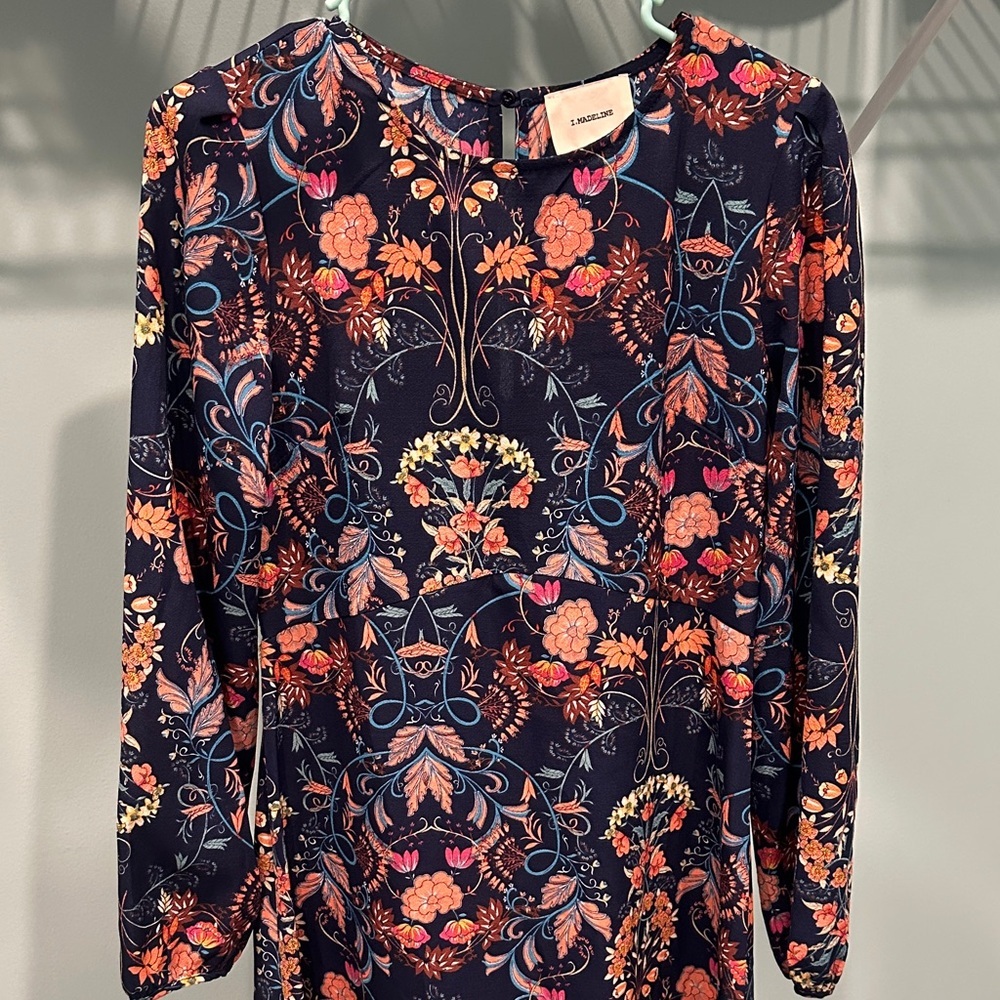Floral Long Sleeve Dress - Picture 3 of 6
